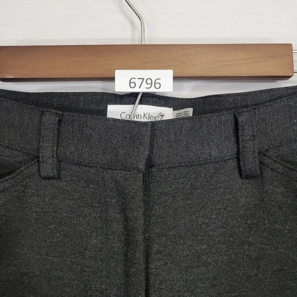 NEW Calvin Klein Gray Business Career Office Stretch Slim Pants size 6 - Picture 9 of 11
